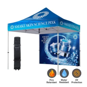 10x10 Custom Canopy Tent Backdrop Booth